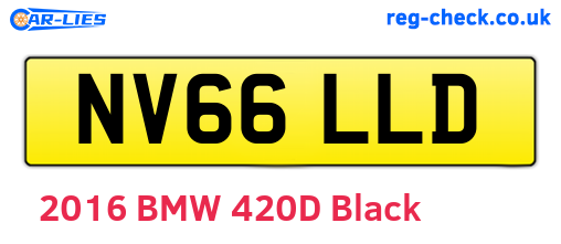 NV66LLD are the vehicle registration plates.