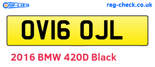 OV16OJL are the vehicle registration plates.