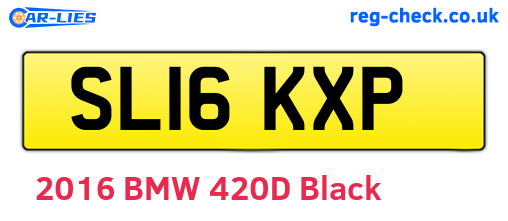 SL16KXP are the vehicle registration plates.