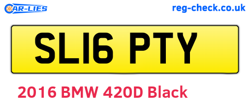 SL16PTY are the vehicle registration plates.