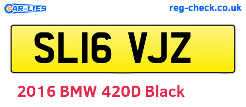 SL16VJZ are the vehicle registration plates.
