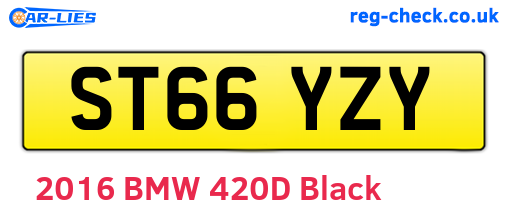 ST66YZY are the vehicle registration plates.