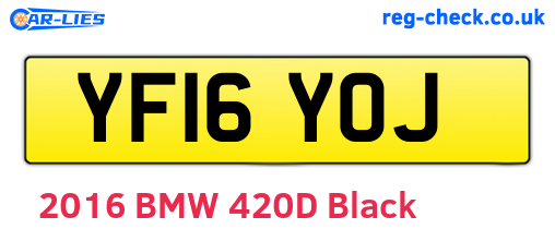 YF16YOJ are the vehicle registration plates.