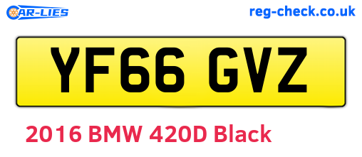 YF66GVZ are the vehicle registration plates.