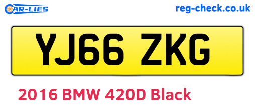 YJ66ZKG are the vehicle registration plates.