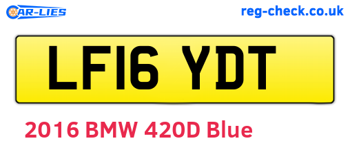 LF16YDT are the vehicle registration plates.
