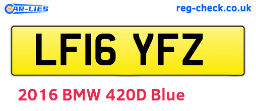 LF16YFZ are the vehicle registration plates.