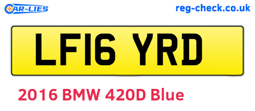 LF16YRD are the vehicle registration plates.