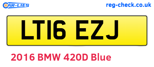 LT16EZJ are the vehicle registration plates.