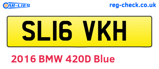 SL16VKH are the vehicle registration plates.