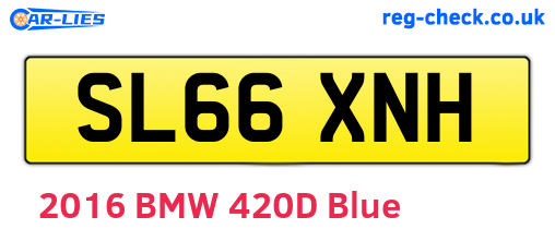 SL66XNH are the vehicle registration plates.