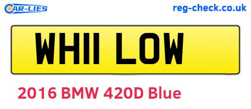 WH11LOW are the vehicle registration plates.
