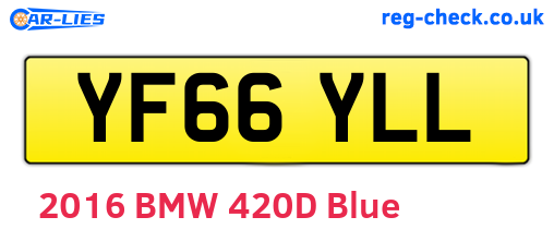 YF66YLL are the vehicle registration plates.