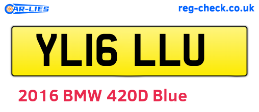 YL16LLU are the vehicle registration plates.