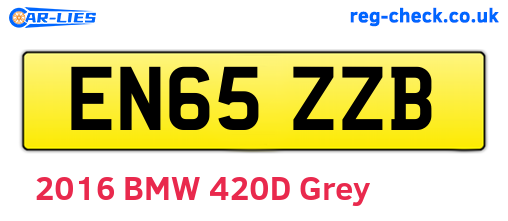 EN65ZZB are the vehicle registration plates.
