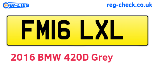 FM16LXL are the vehicle registration plates.