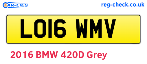 LO16WMV are the vehicle registration plates.