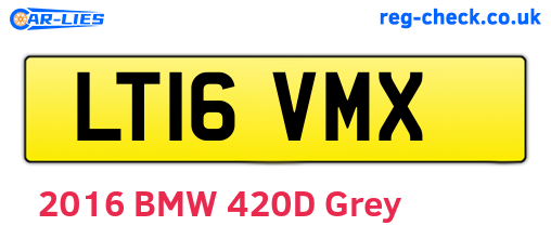 LT16VMX are the vehicle registration plates.
