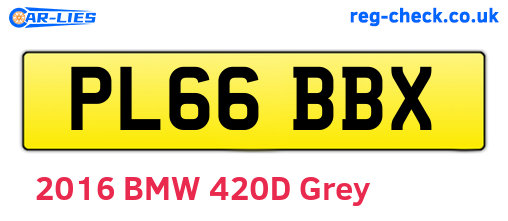 PL66BBX are the vehicle registration plates.