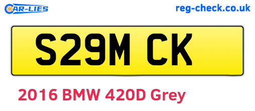 S29MCK are the vehicle registration plates.