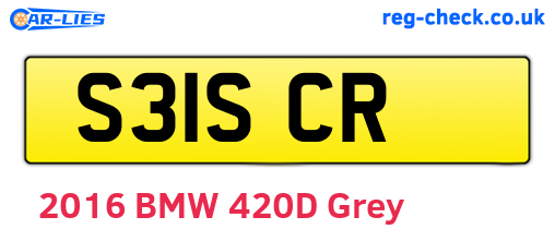 S31SCR are the vehicle registration plates.