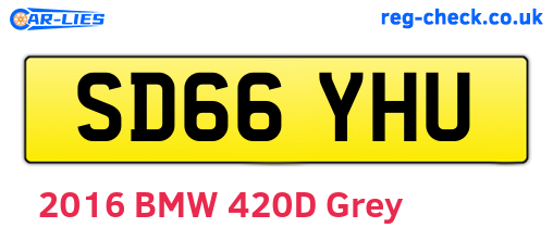 SD66YHU are the vehicle registration plates.