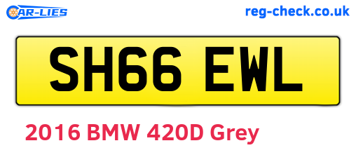 SH66EWL are the vehicle registration plates.