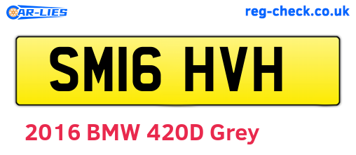 SM16HVH are the vehicle registration plates.