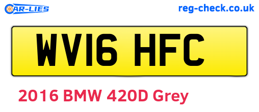 WV16HFC are the vehicle registration plates.