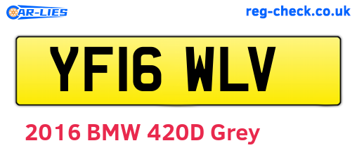 YF16WLV are the vehicle registration plates.