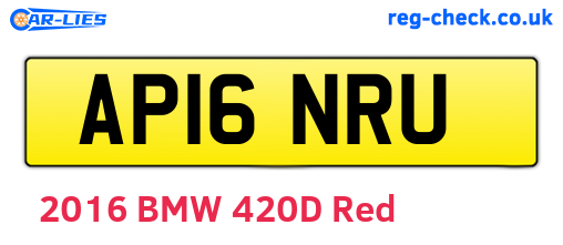 AP16NRU are the vehicle registration plates.