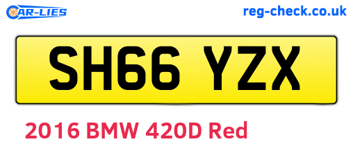 SH66YZX are the vehicle registration plates.
