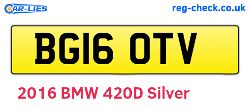 BG16OTV are the vehicle registration plates.
