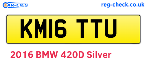 KM16TTU are the vehicle registration plates.