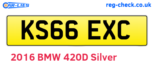KS66EXC are the vehicle registration plates.