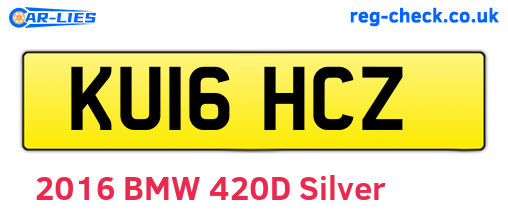 KU16HCZ are the vehicle registration plates.