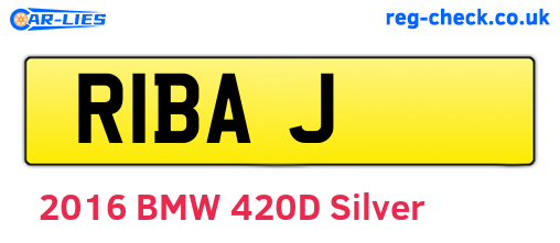 R1BAJ are the vehicle registration plates.