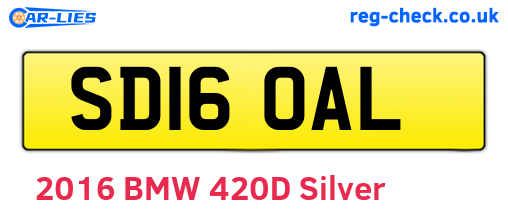 SD16OAL are the vehicle registration plates.