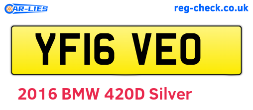 YF16VEO are the vehicle registration plates.