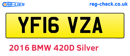 YF16VZA are the vehicle registration plates.