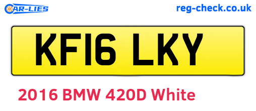 KF16LKY are the vehicle registration plates.