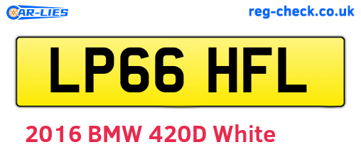 LP66HFL are the vehicle registration plates.