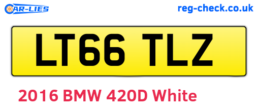 LT66TLZ are the vehicle registration plates.