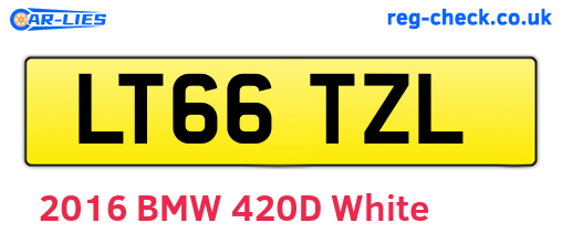 LT66TZL are the vehicle registration plates.