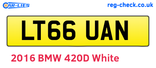 LT66UAN are the vehicle registration plates.