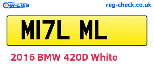 M17LML are the vehicle registration plates.