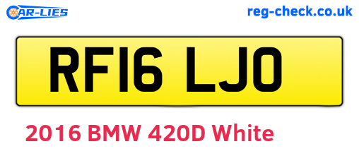 RF16LJO are the vehicle registration plates.