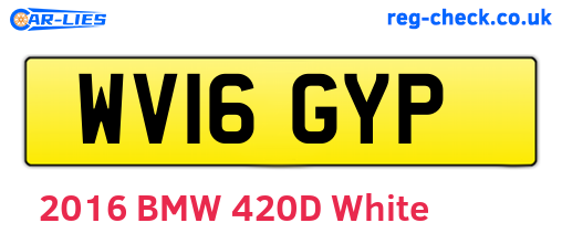 WV16GYP are the vehicle registration plates.