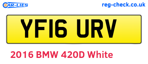 YF16URV are the vehicle registration plates.