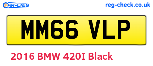 MM66VLP are the vehicle registration plates.